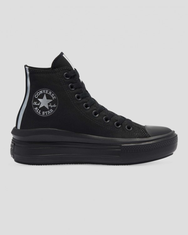 Converse Chuck Taylor All Star Move Festival High Top Sort Sko Danmark - Converse Platform Sneakers